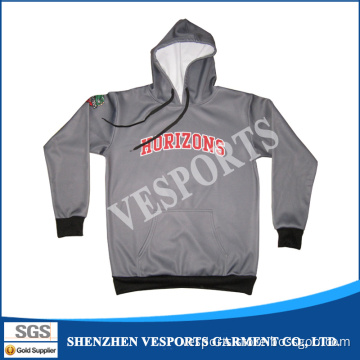 Mens Custom 300GSM Thick Fleece Fabric Hoodie